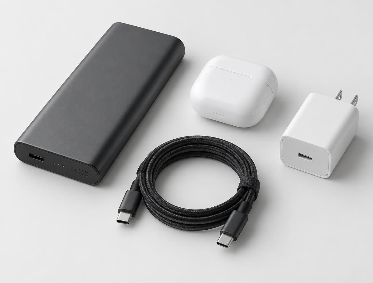 Electronics Frenzy collection of charging and audio accessories